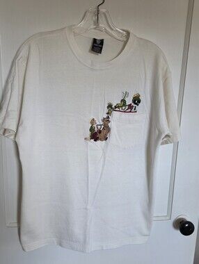 Vintage Warner Bros. Studio Store Pocket T-Shirt w/Shaggy, Scooby, K9 & Marvin